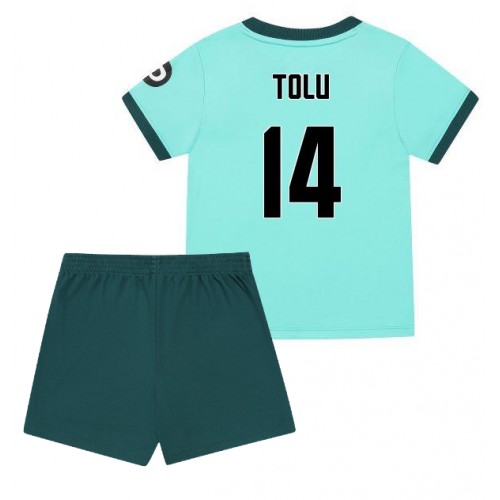 Wolves Tolu Arokodare #14 Replik Auswärtstrikot Kinder 2025-26 Kurzarm (+ Kurze Hosen)